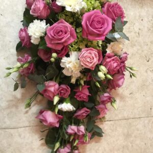 Ovaal roze-wit