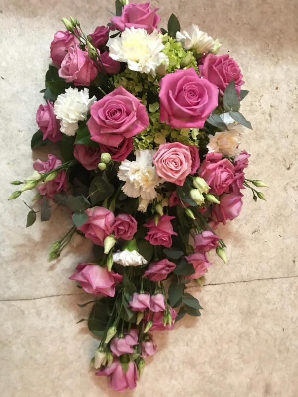 Ovaal roze-wit