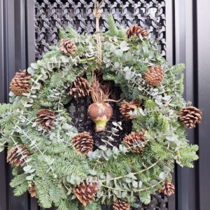 3 Kerstkrans ca 50 cm met Amaryllisbol