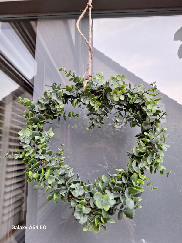 Hartkrans met kunst Eucalyptus
