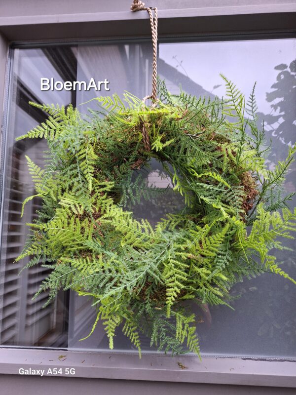 Moskrans met kunst Asparagus