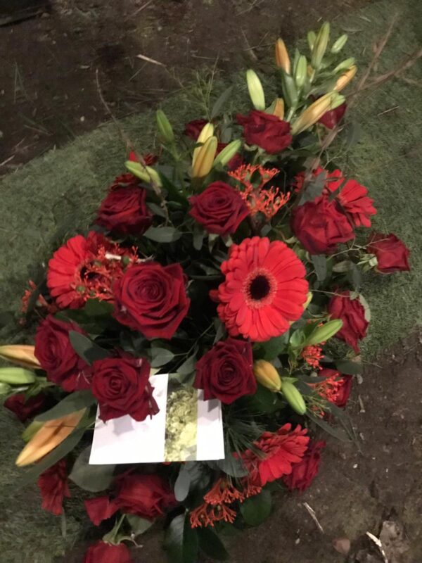 Ovaal diep rood Oranje