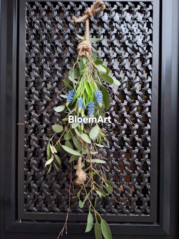 DIY blauwe druif toef