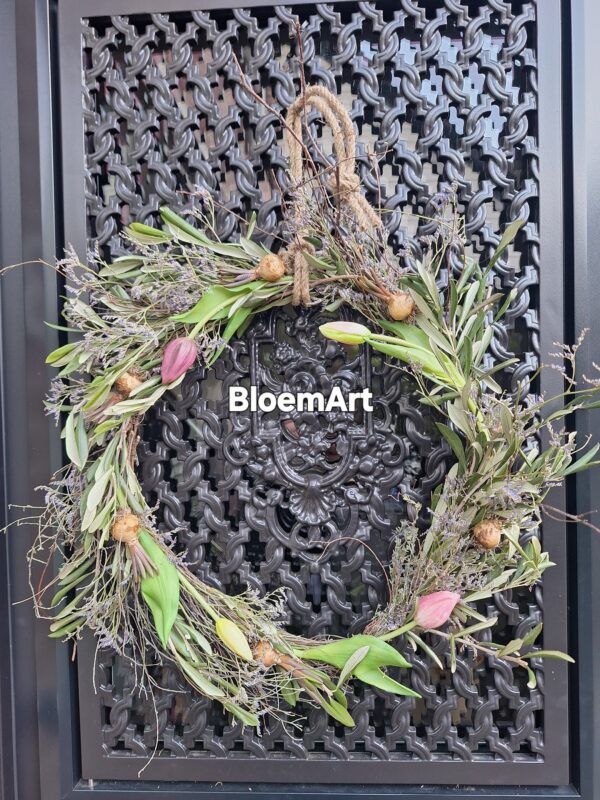 DIY pakket met Tijm Olijf en zijde tulpen