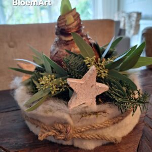 12 Kerst Taartje Amaryllis 25x20