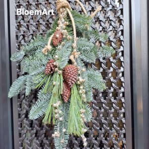 DIY kersttoef met zilver belletjes