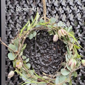 Deurkrans met Kievitsbloem ( ook als DIY)