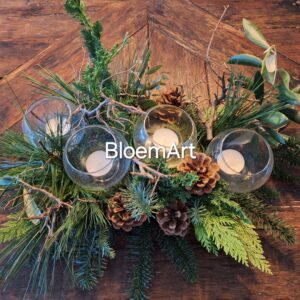 Kerststuk voor op tafel 12 December
